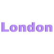 London_name.stl Wall silhouette - City skyline Set
