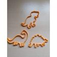 10abe6308f2b97aa51b3df251a022086_preview_featured.jpg STL-Datei dinosaur dino cookie cutter kostenlos・Design für 3D-Drucker zum herunterladen