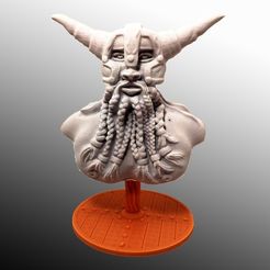 ragnar-10.jpg Fichier STL Ragnar "octopus beard"・Objet imprimable en 3D à télécharger, gregorsculpt