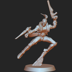 F.png Файл STL Боец мужского отряда Арлекин Маркус *ПРЕДУПРЕЖДЕН*・Шаблон для загрузки и 3D-печати