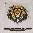 Lion-Lid-Make-2.jpg Lion Card Box Lid with Lion Modeled in for easy in software painting