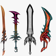 SwordPhoto1png.png 15 Stylized Sword Models Pack 1 - Low Poly