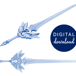 Skyward-Blade-Digital.png Archivo 3D ARCHIVOS STL SKYWARD Blade [Genshin Impact]・Diseño imprimible en 3D para descargar