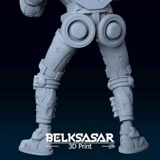 13.png Real Steel Fanart - Atom 3D print model