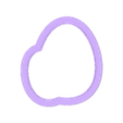 2544_HUEVOSDECO_50_CUTTER.stl EASTER EGG EASTER EGG Cookie Cutter with Stamp / Cookie Cutter EASTER EGG