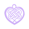 Llavero-CorazonCelta.stl key holder, pendant - Celtic knot heart - eternity, circle of life - Key holder, pendant