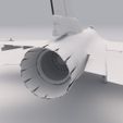 Jet F-16 5.jpg Jet F-16 PRINTABLE Airplane 3D Digital STL File