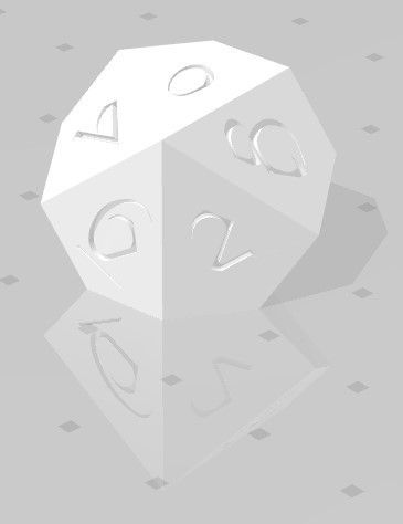 D10 - Fantasy Elf Font.jpg Polyset 骰子（边缘锋利） - Fantasy Elf 字体 - D4, D4 Droplet Crystal, D6, D8, D10, D12, D% Horizontal, D20