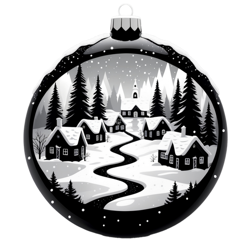 Winter village bauble 3D model