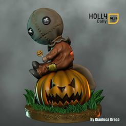 SAM-RENDER-PSD.jpg STL file "Trick 'r Treat"・Template to download and 3D print