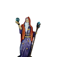 Merlin wizard statue for 3D printing