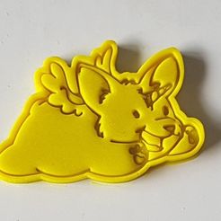 12.jpg Archivo STL Cortapastas Angel Unicorn Doge・Diseño imprimible en 3D para descargar