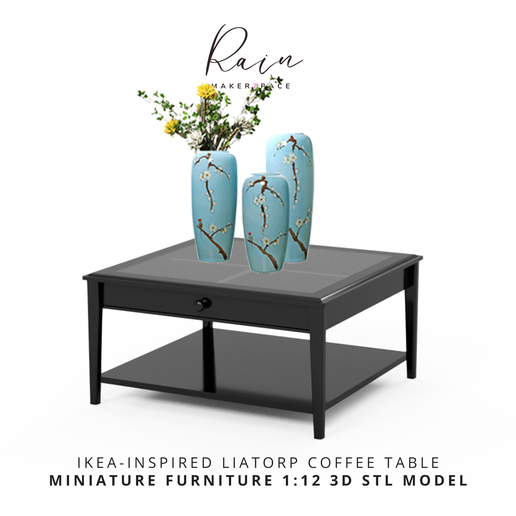 Ikea-inspired Liatorp Coffee Table, Miniature Side Table