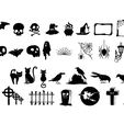 assembly4.png HALLOWEEN Art Wall - Set of 252 models