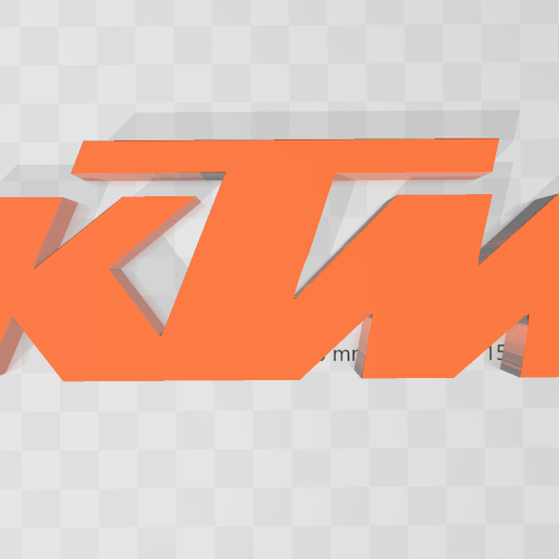200 mm KTM Racing Logo