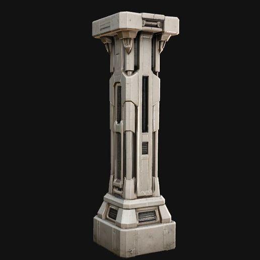 Columna tecnológica futurista