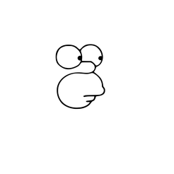 mod3.png Archivo STL gratis Cuadro Homero Simpson minimalista・Plan de la impresora 3D para descargar