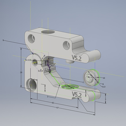 Inventor.PNG Free 3D file Yet Another Anycubic i3 Mega Extruder For Flex (YAAiMEFF)・3D print object to download