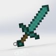 Render-2.jpg Keychain - Minecraft Sword