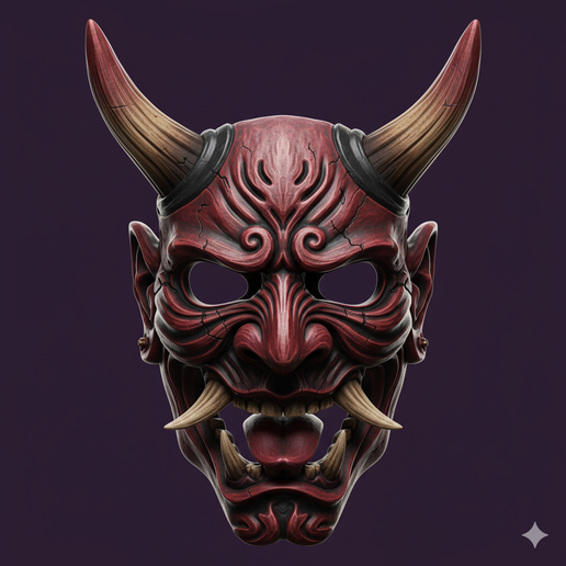 low poly mask STL, scary mask STL, knight mask STL, tribal mask STL, lightweight mask STL, mask STL, post apocalyptic mask STL, Halloween mask STL, adjustable strap mask STL, killer mask STL, split face mask STL, lion mask STL, half mask STL, stylized mas