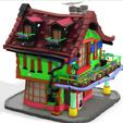 1.jpg MAISON 2 HOUSE HOME CHILD CHILDREN'S PRESCHOOL TOY 3D MODEL KIDS TOWN KID Cartoon Building 5