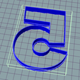 55555.PNG Five five 5 Cookie cutter