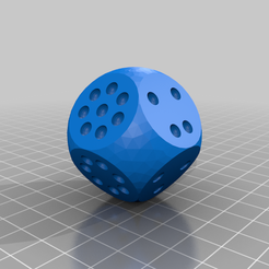 DicesOctaedre45.png Free STL file Dice octahedron・3D printer design to download