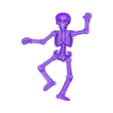 skeleton.stl Printable STL file of a Halloween skeleton refrigerator magnet