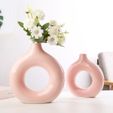 5.jpeg Archivo STL JARRON NORDICO CIRCULAR HUECO / NORDIC CIRCULAR HOLLOW VASE・Modelo para descargar y imprimir en 3D