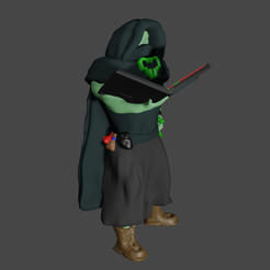 mage-lock-33.png Free STL file Warlock human figure・Template to download and 3D print