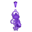 with loop- magics fix stl-  Hanuman Face Pendant File-3.stl Hanuman Face Pendant File-3