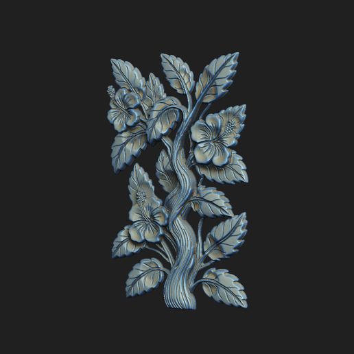 i14477444.jpg cnc trunk art cam deco mill wild tree soft bend root plant