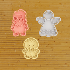 untitled.png STL-Datei COOKIE CUTTER Frohe Weihnachten・3D-Drucker-Vorlage zum herunterladen