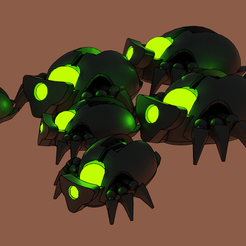 Scarab-Render.png Free STL file Space Zombie Scarabs・3D printing model to download