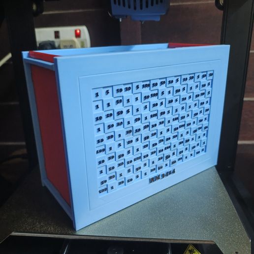 📦 Smart Savings Box 3D Printable Money Challenge Bank・ STL