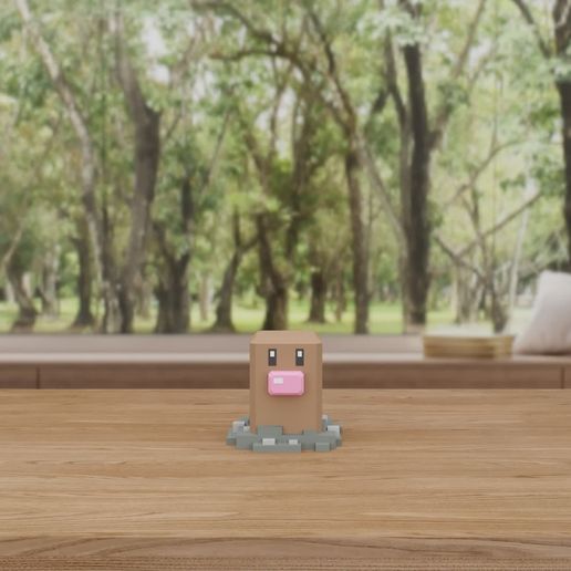 🐉 Diglett Pokemon Multicolor・ 3D File for 3D printing・Cults