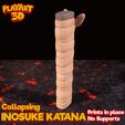 1.jpg Archivo 3D KATANA COLAPSABLE - INOSUKE - CAZADOR DE DEMONIOS - (IMPRIMIR EN EL LUGAR + VERSIÓN DE MONTAJE)・Modelo para descargar y imprimir en 3D