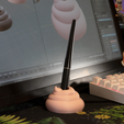 1.png Poop or ice cream holder for tablet pencil and decorative flower vase