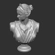 gh.jpg Artemis Diana Bust Head Greek Roman Goddess Statue Handmade Sculpture