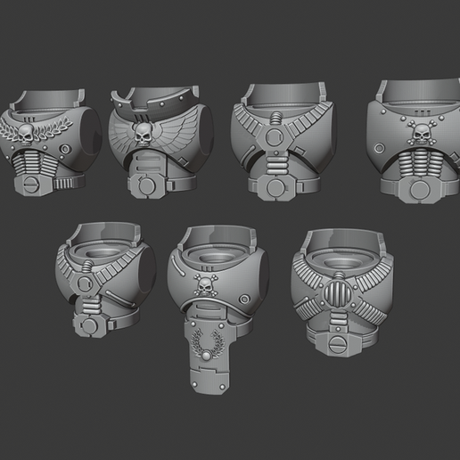 Firstborn Torsos - Heavy Weapons Squad 3D model