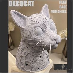 DECOCAT_CULTS3D.jpg Archivo STL Gato Deco・Objeto imprimible en 3D para descargar