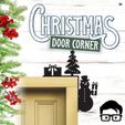 050a.jpg 🎅 Christmas door corners vol. 5 💸 Multipack of 8 models 💸 (santa, decoration, decorative, home, wall decoration, winter) - by AM-MEDIA
