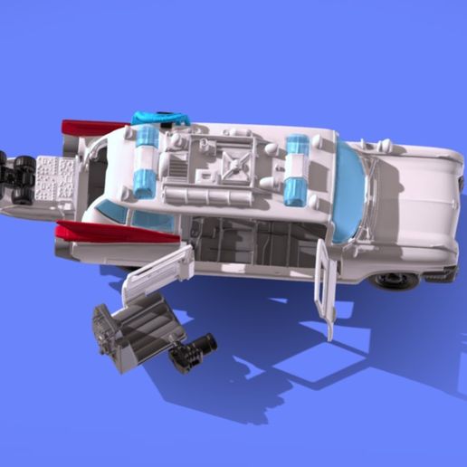 Astro_03182022_172648.jpg VEHÍCULO DE JUGUETE ECTO-1 DE LOS CAZAFANTASMAS - ESCANEO 3D