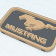 d.png Archivo STL MUSTANG FORD LOGO | LLAVERO・Modelo para descargar e imprimir en 3D