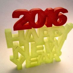 happynewyear16_04.jpg Archivo STL gratis FELIZ AÑO NUEVO・Plan para descargar y imprimir en 3D