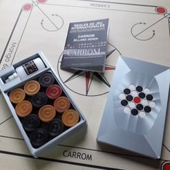 20190119_154949.jpg Fichier STL gratuit Boîte de stockage de Carrom・Modèle à télécharger et à imprimer en 3D