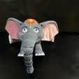 Niedlicher Flexi Print-in-Place Zirkus-Elefant