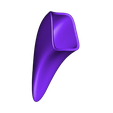 Horn_Left.stl Free STL file "Mean As Hell" Dog Helmet・3D printable design to download