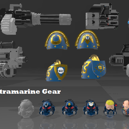 New 1/18 Ultramarines Gear 3D model