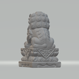 6.png Chinese Stone Lion 3D Model